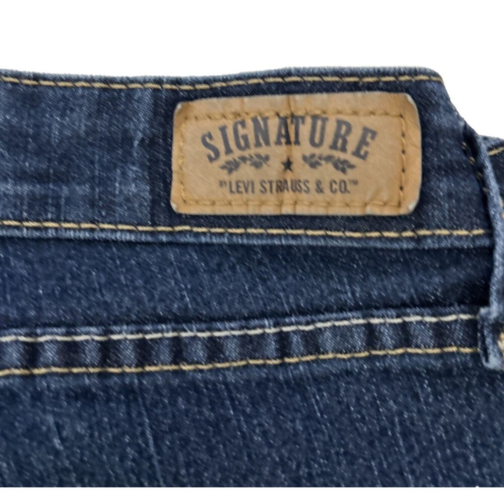 🔥Levi's Signature Stretch Modern Slim  women's skinny jeans 16S W33 L30 blue🔥 - Picture 3 of 9